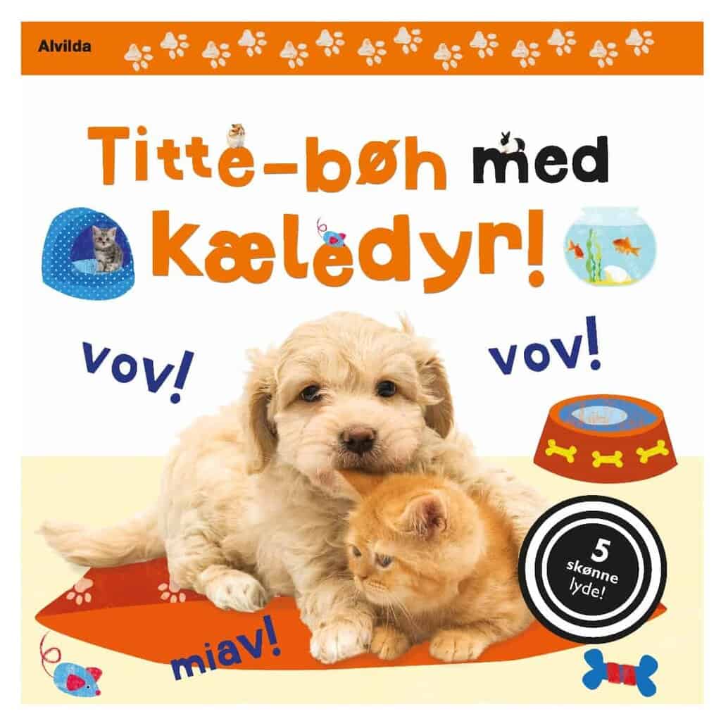 Titte-bøh med kæledyr! Papbog med 5 skønne lyde