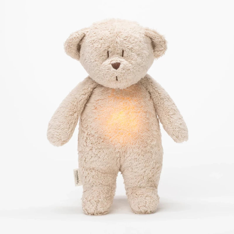 Moonie økologisk brummende bjørn m. Lampe - sand natur
