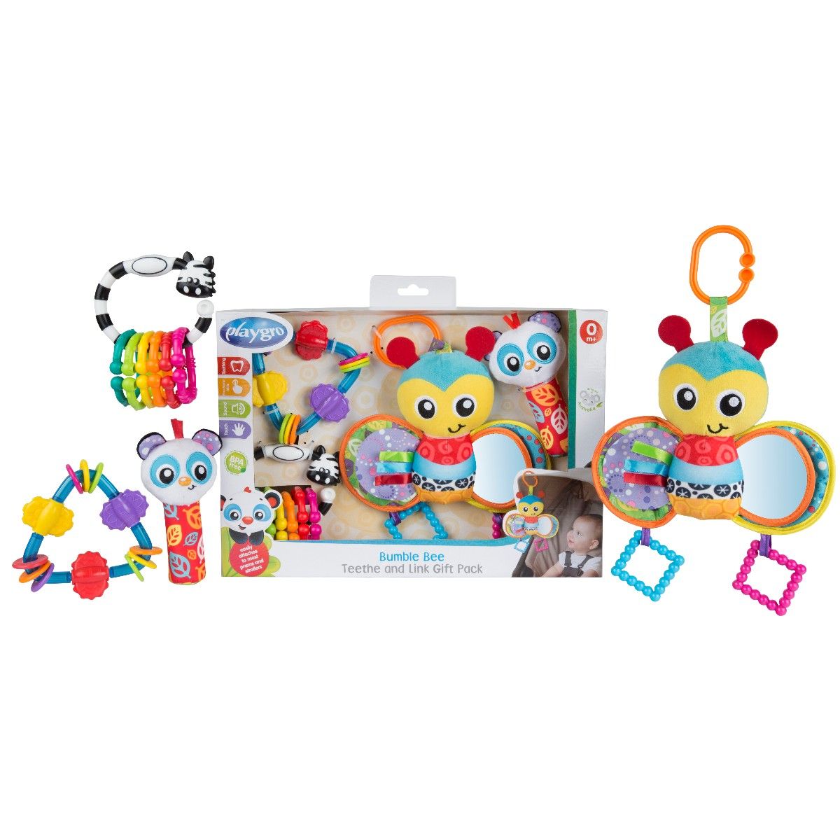 Playgro Bumble Bee Teethe And Link