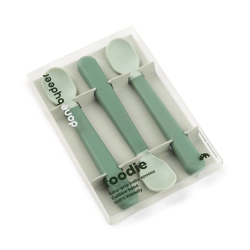 Done By Deer Foodie easy - grip babyske 3 - pak Grøn
