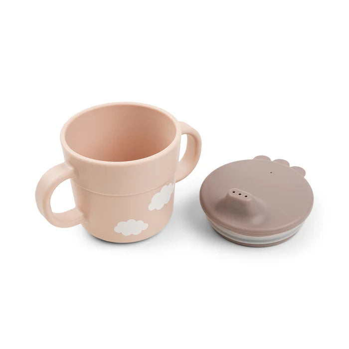 Done by Deer Foodie første spisesæt m/sugekop Happy clouds Pudder