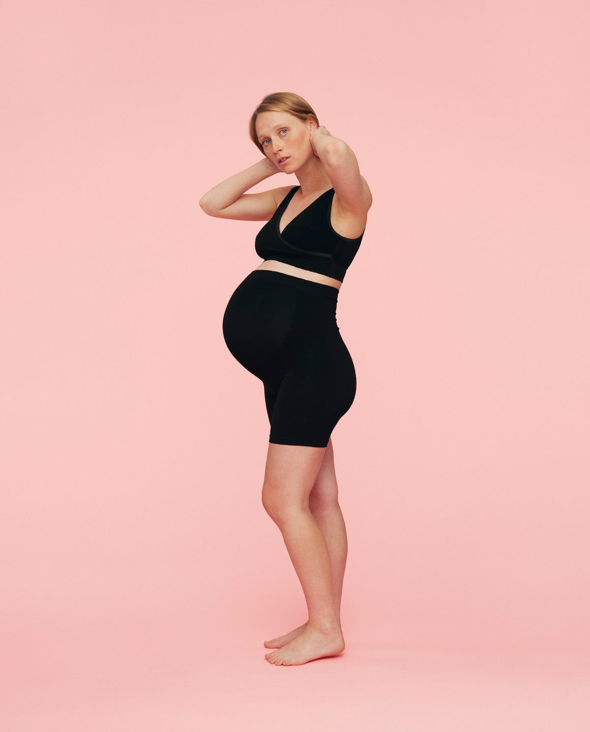 Momkind Gravid shorts m. støttefunktion Sort - M