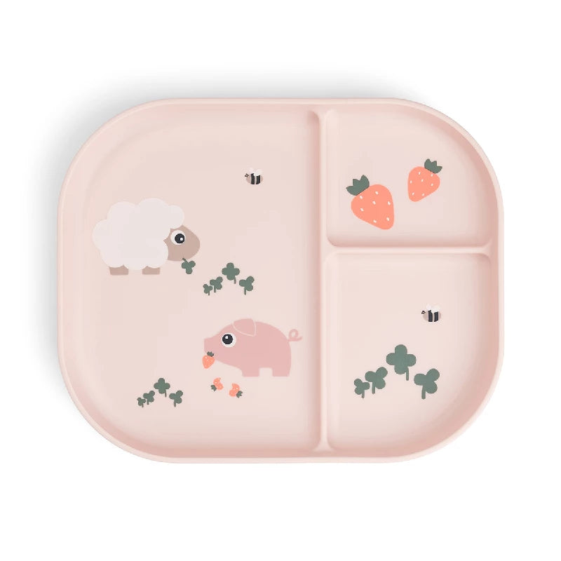 Done By Deer Foodie inddelt tallerken Tiny farm Pudder