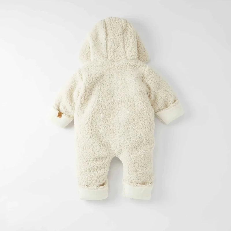 Teddy Suit - Off White (6-9m)