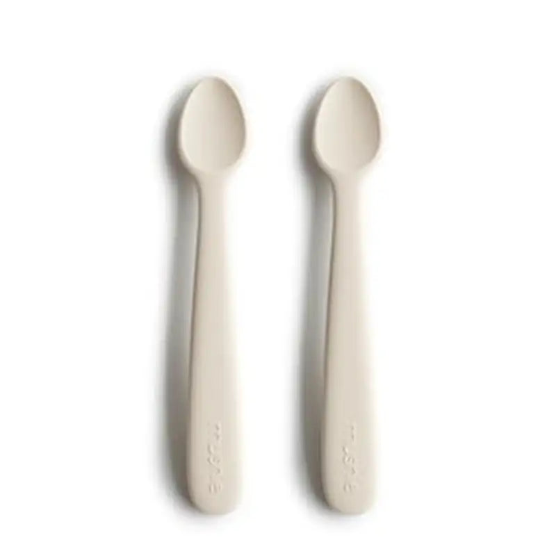 Mushie Silikone Babyskeer 2 - Pak Ivory