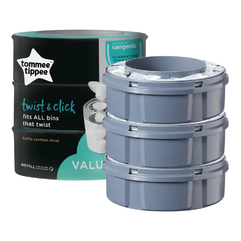 Tommee Tippee Twist & Click Refill - 3 - pak
