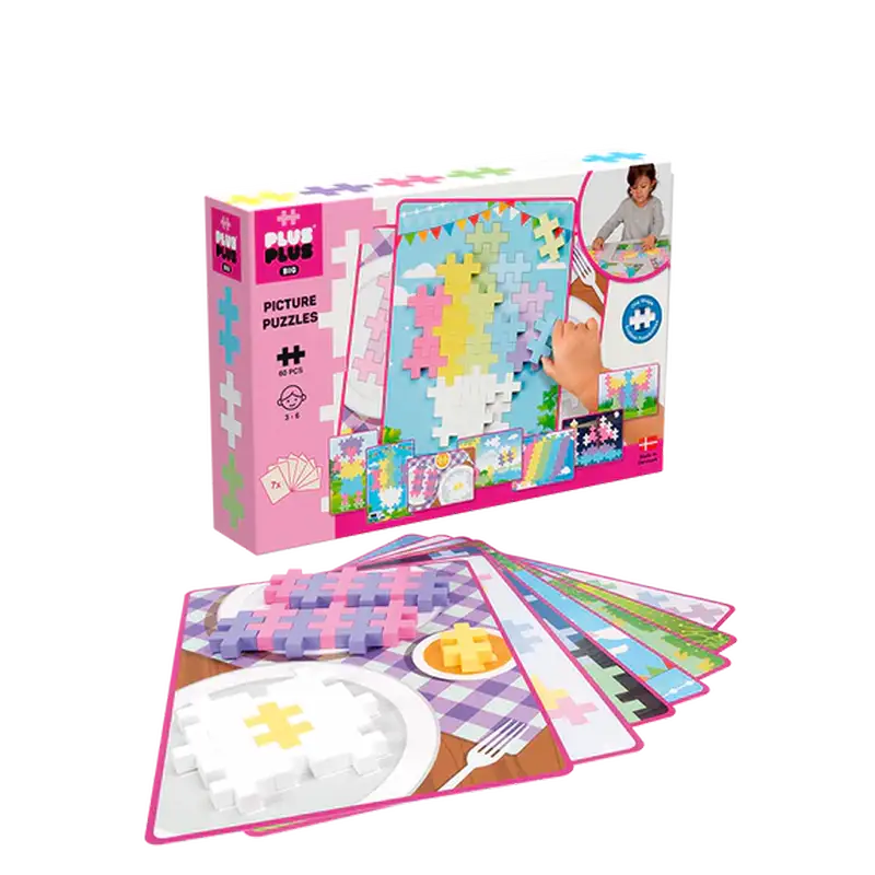 Plus-Plus BIG Picture Puzzle Pastel / 60 pcs