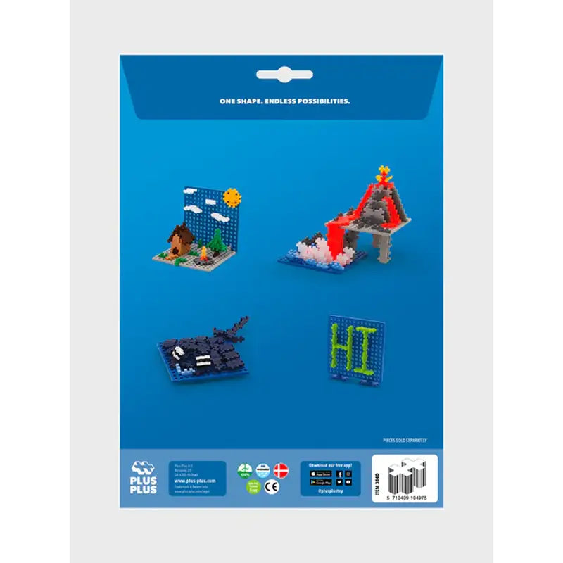 Blister Plus-Plus Baseplate / 2 pcs. (Blue/Gray)