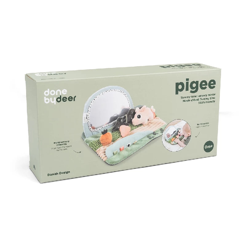 Done By Deer Tummy time sensorisk spejl Tiny farm Farvemix