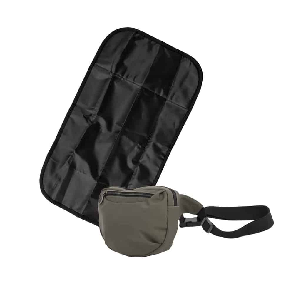 On-the-go mini taske med pusleunderlag - Army Grøn
