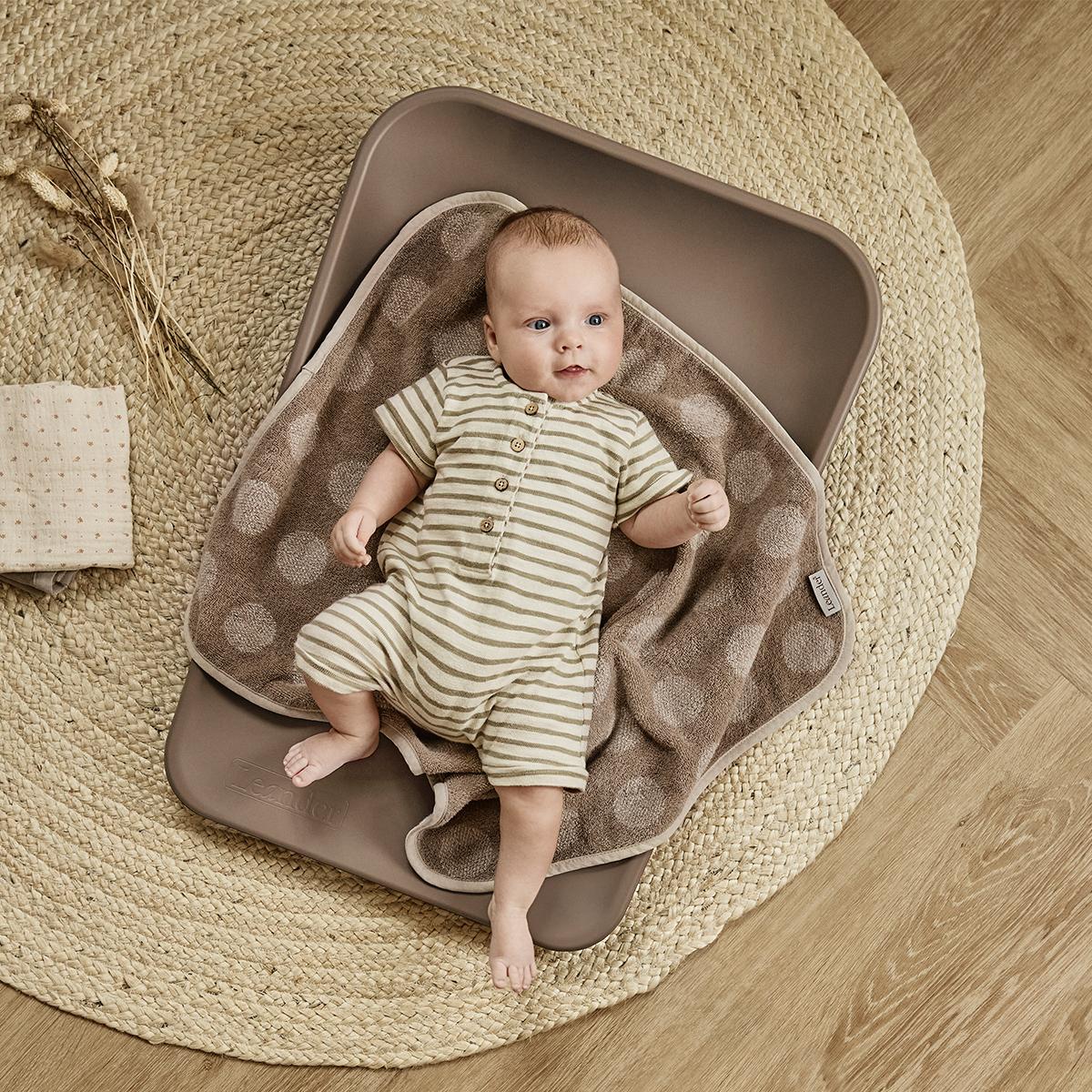 Leander Topper til puslepude - Dots - Mocca