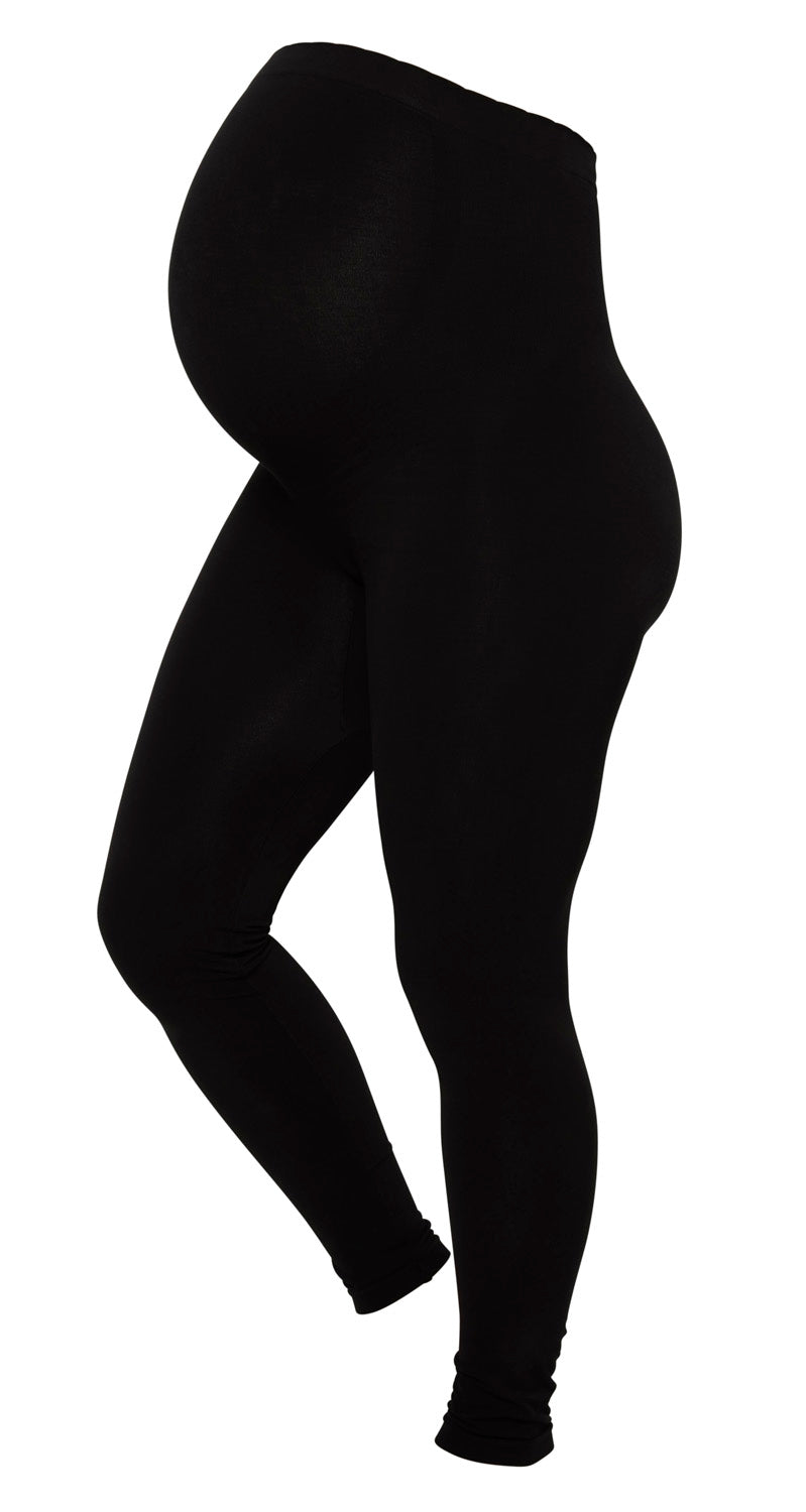 Momkind Gravid leggings m. støttefunktion Sort - S