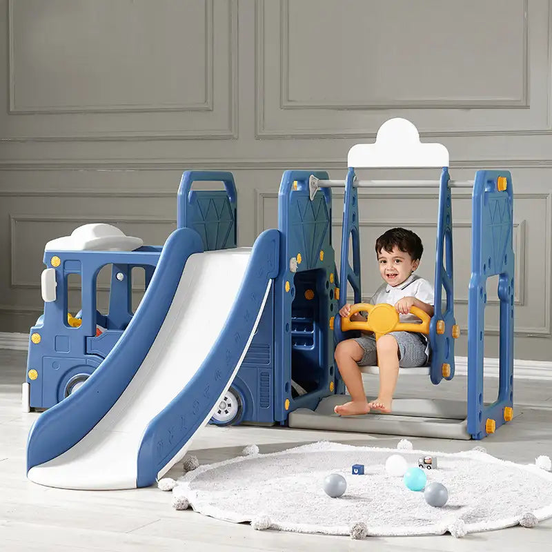 Kids Zone aktivitets lastbil med rutsjebane og gynge