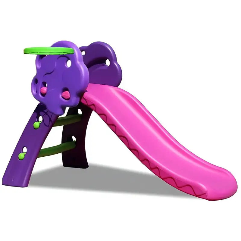 Kids Zone Rutsjebane purple med basket 130cm