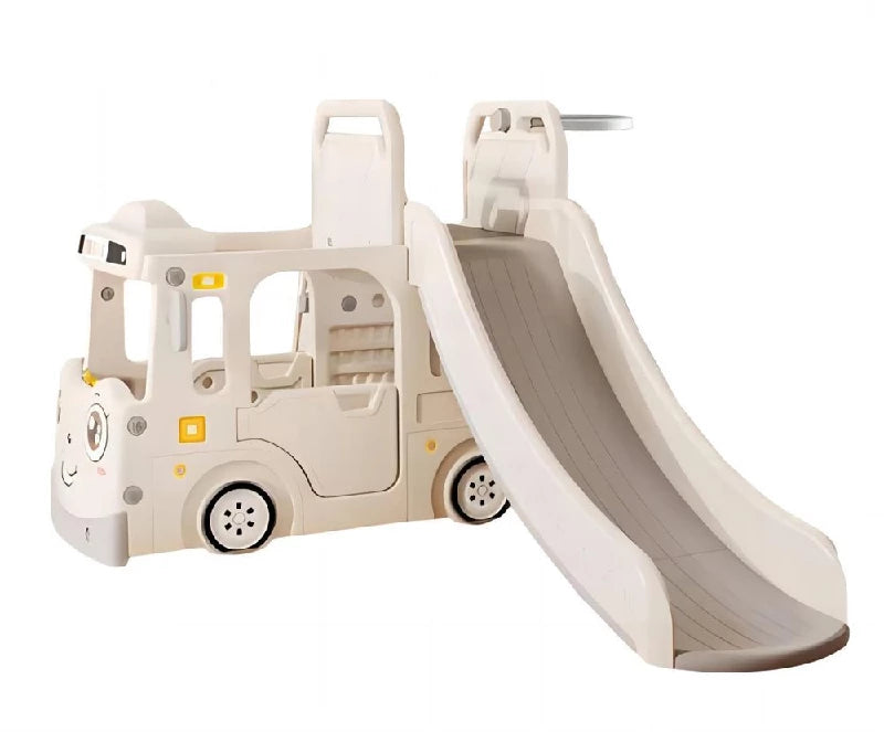 Kids Zone aktivitets lastbil med rutsjebane - Beige
