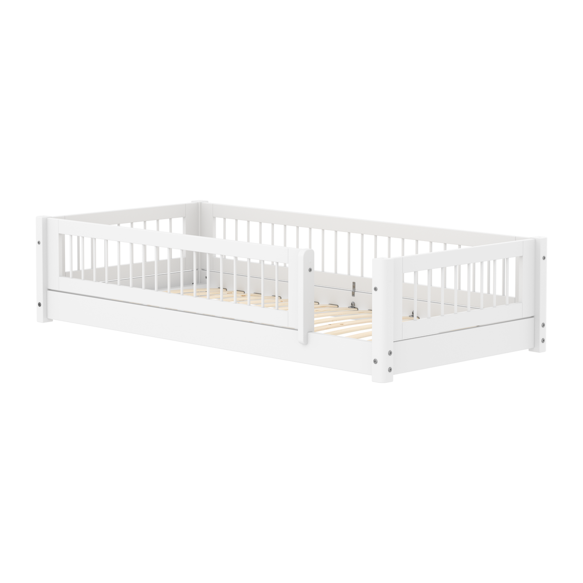 Flexa Montessori seng 90x200cm - tremmesider og sengehest (tremmer)