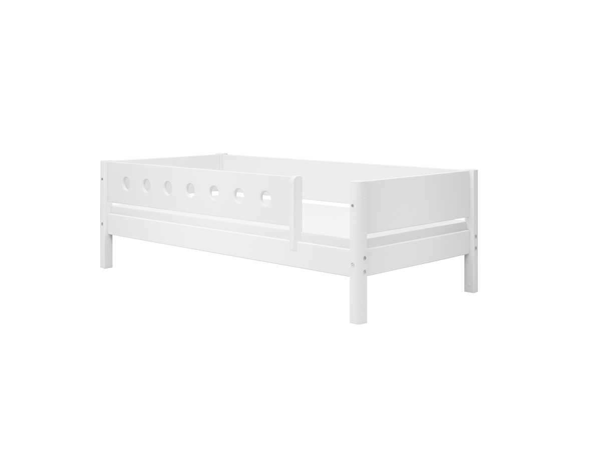 FLEXA WHITE Enkeltseng 90x200 cm m. dots sengehest - Hvid