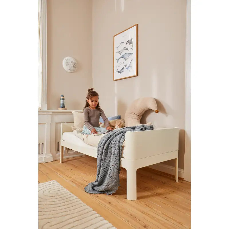 Flexa Nova Junior seng 150x70cm inkl. madras - Cream white