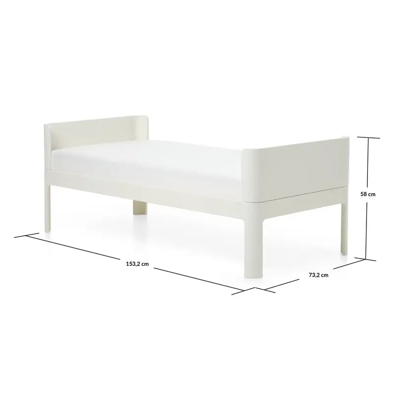 Flexa Nova Junior seng 150x70cm inkl. madras - Cream white