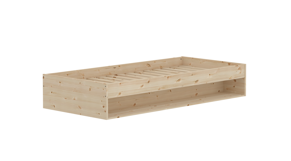 Flexa Grow gulvseng med hylde - 94,6x204cm
