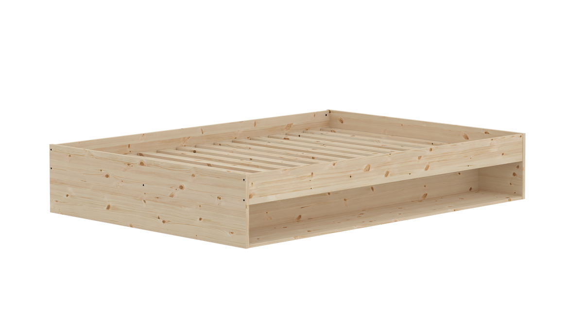 Flexa Grow gulvseng med hylde - 144,5x204cm