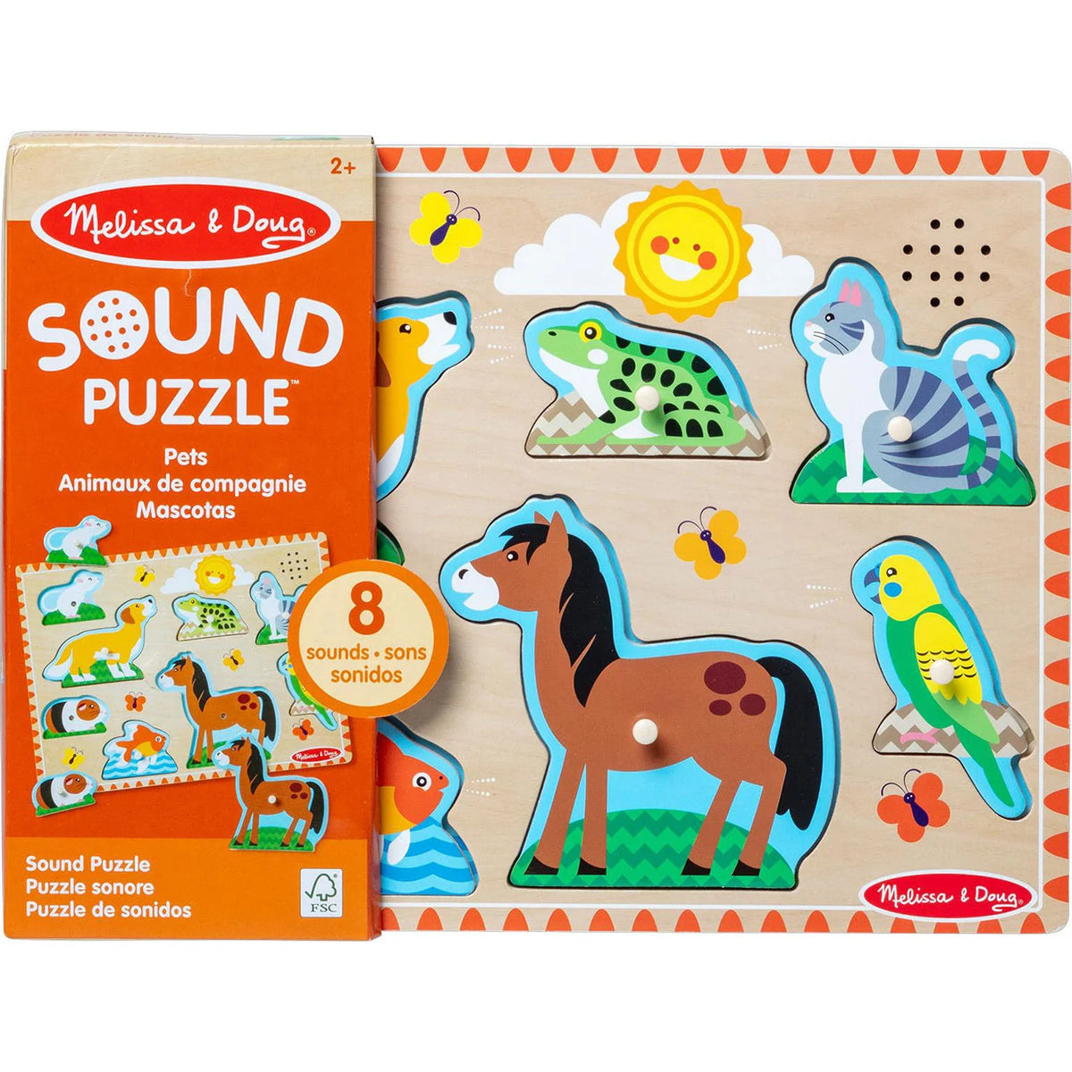 Melissa & Doug Puslespil - Lyd - Kæledyr