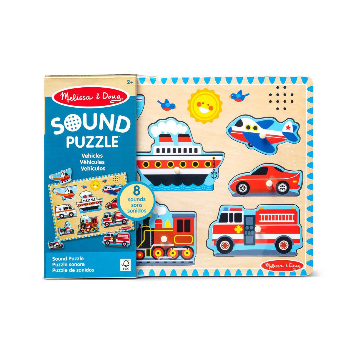 Melissa & Doug Puslespil - Lyd - Køretøjer
