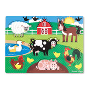 Melissa & Doug Knoppuslespil - Bondegårdsdyr