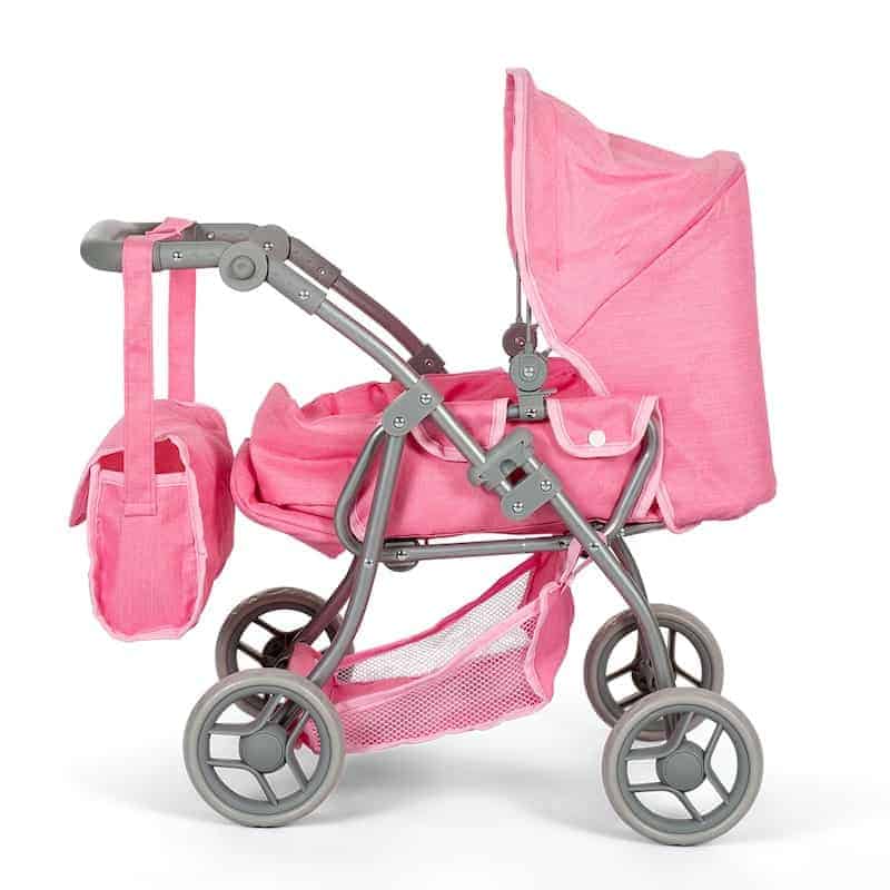 Mamamemo dukkevogn med lift - pink
