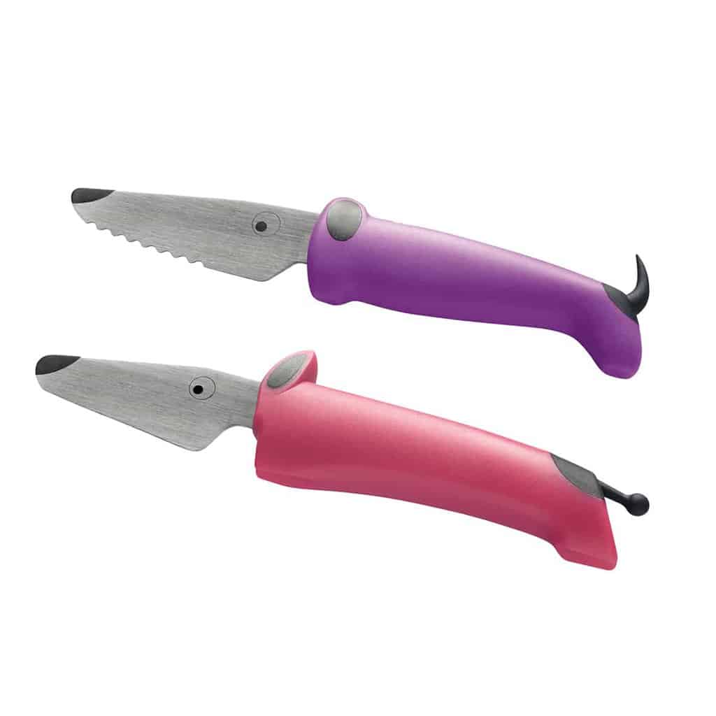 Kinderkitchen børnekokkeknivsæt - pink/lilla