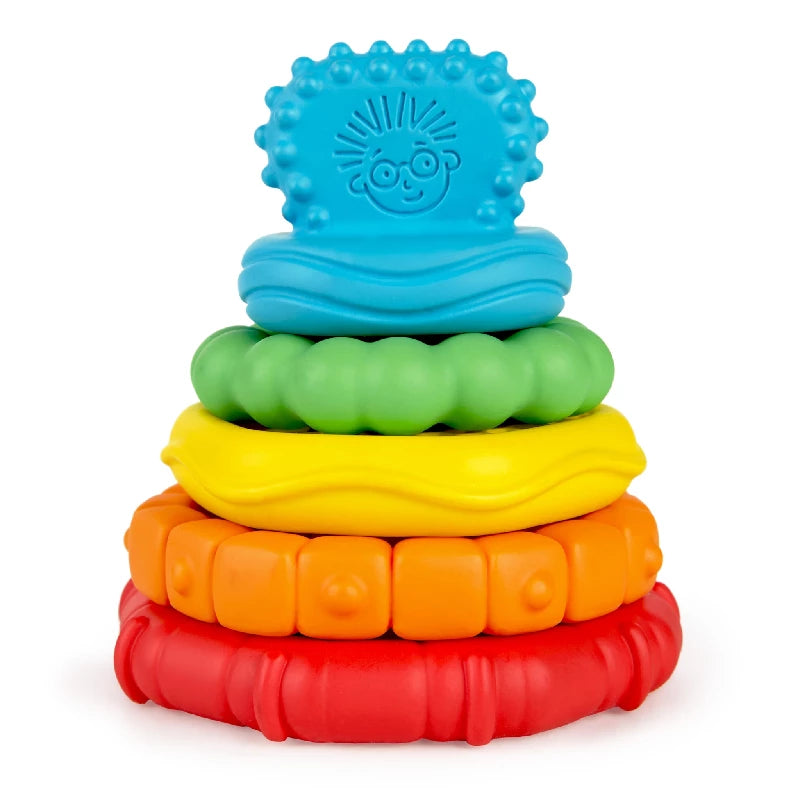 Baby Einstein Stack & Teethe multi - tekstur legesæt med bideringe