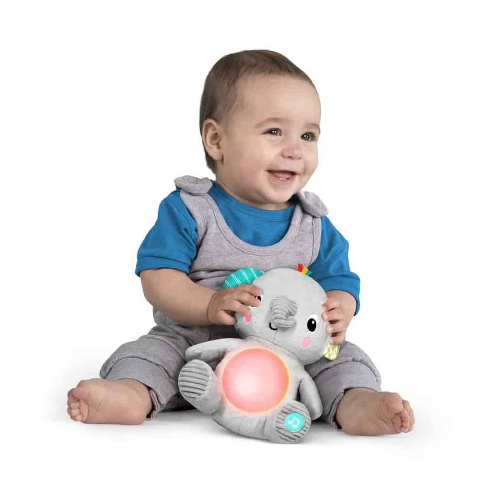 Hug-a-bye Baby™ musikalsk elefant - plysdyr med lys