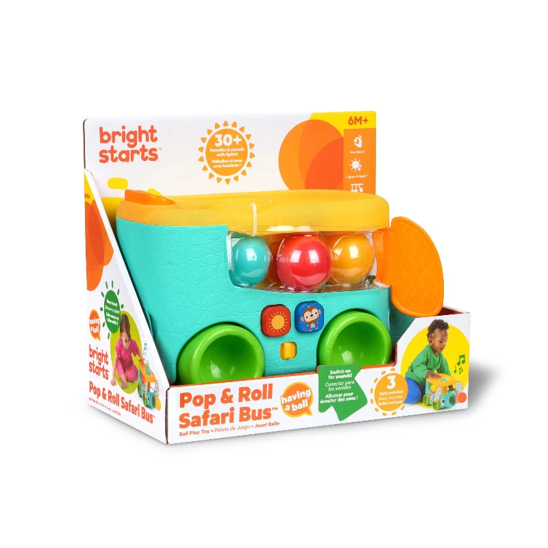 Pop & Roll Safari Bus bold legetøj