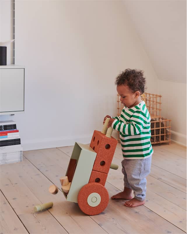 Modu 3-in-1 Gåvogn Burnt Orange / Dusty Green