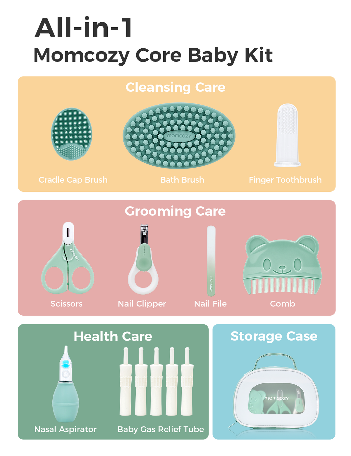 Momcozy Alt-i-én Core Baby sæt