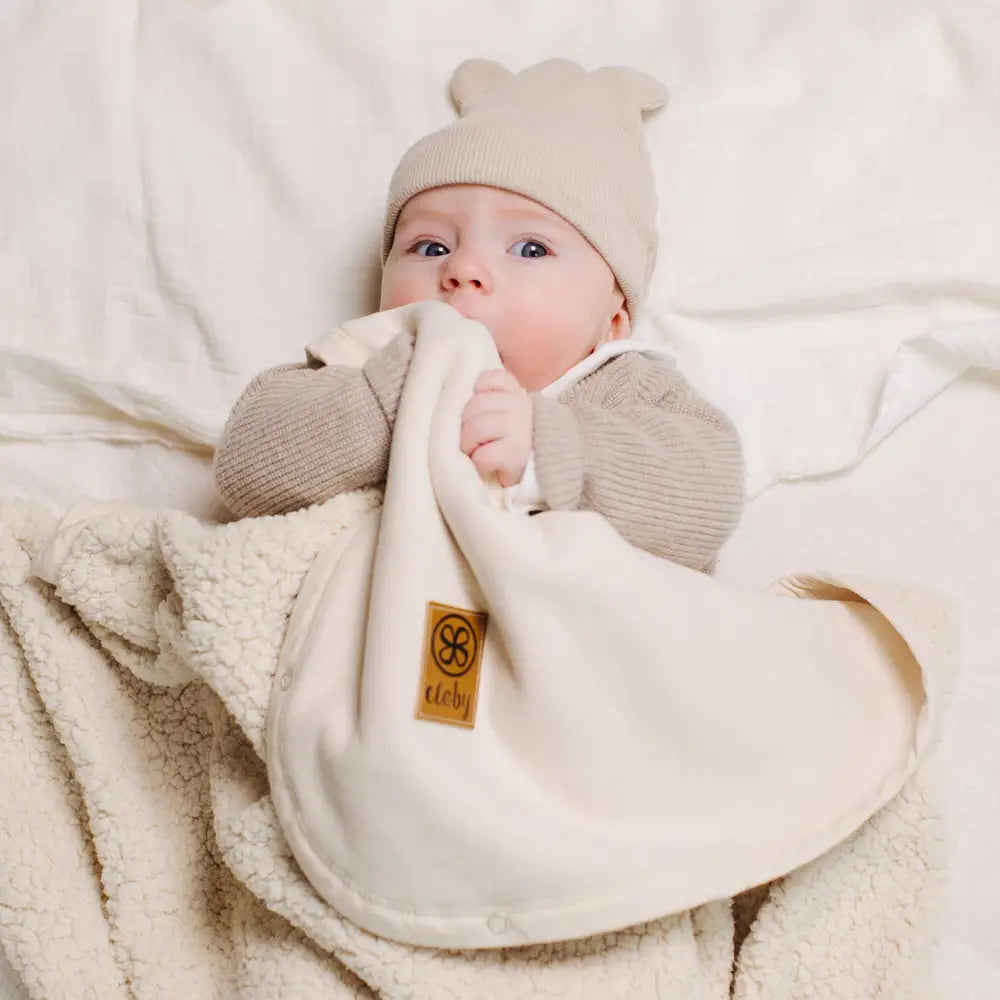 Cloby Teddy Blanket - Off White