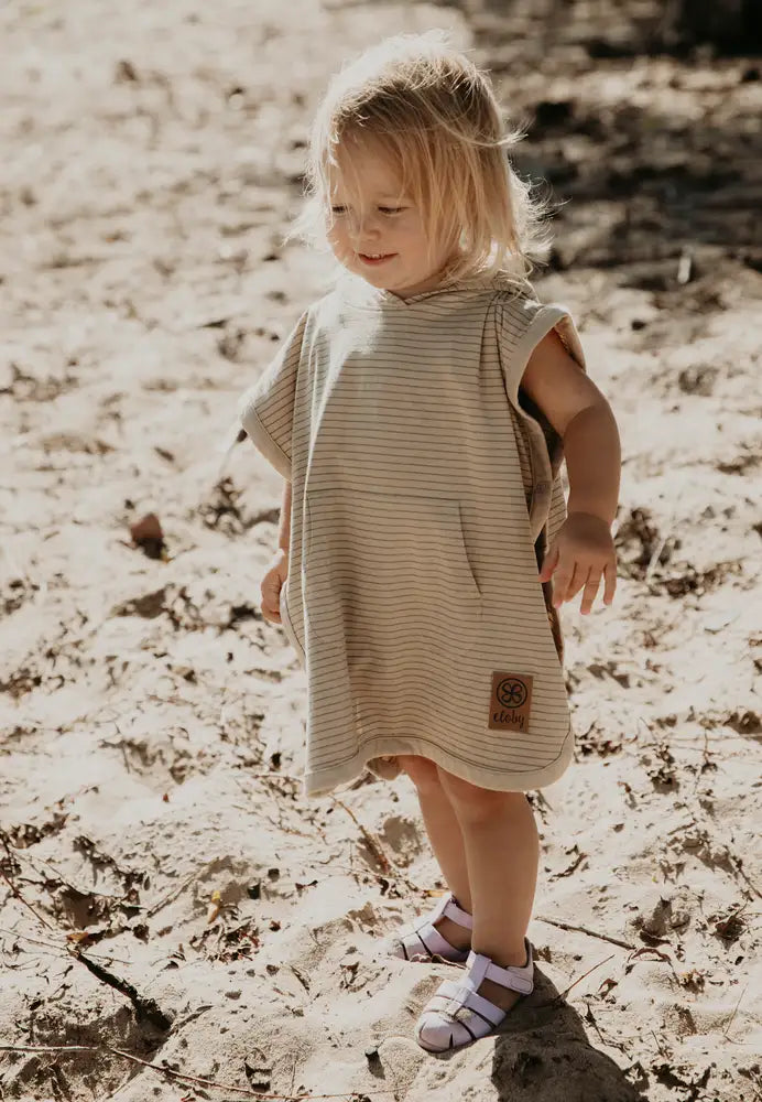 Cloby UV Poncho 1-3 år - Sandy Beach/Olve Green