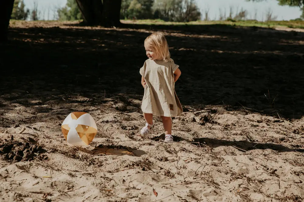 Cloby UV Poncho 1-3 år - Sandy Beach/Olve Green