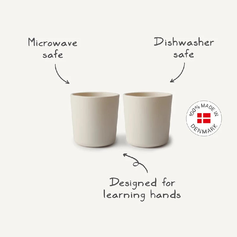Mushie Cup - vanilla - (set of 2 pcs)
