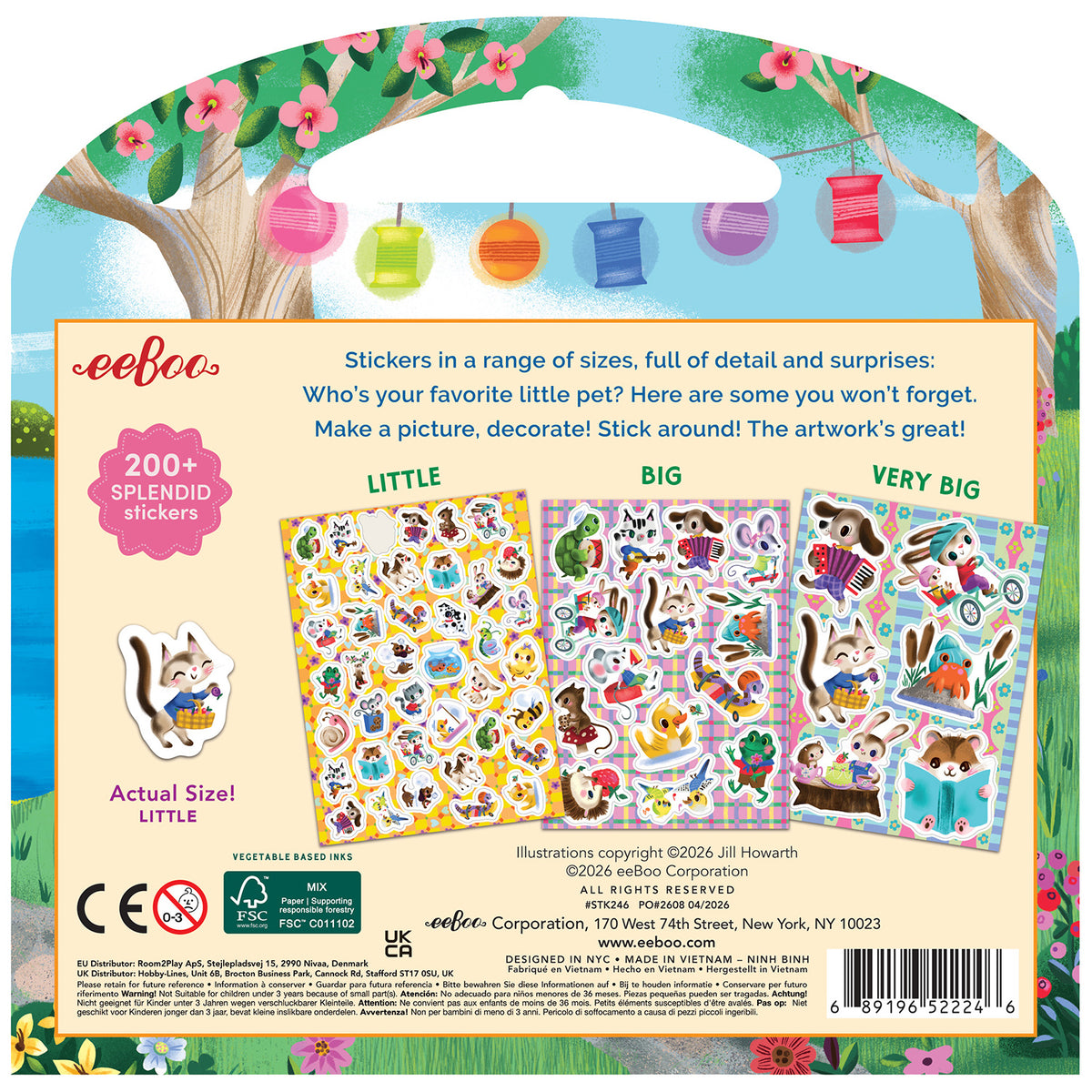 eeBoo - Klistermærker - Kæledyr