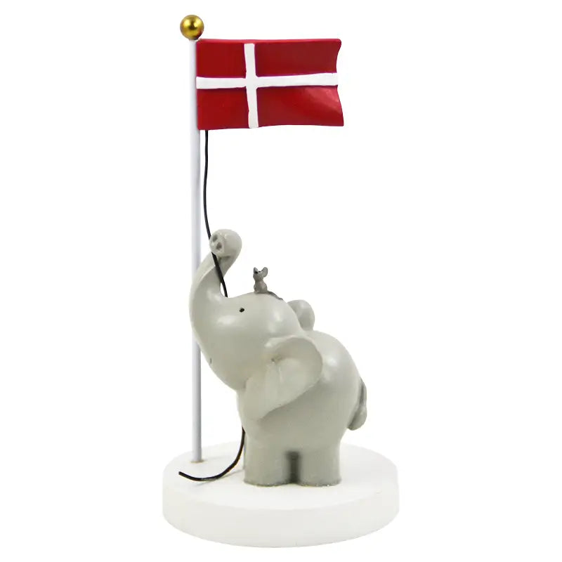 Kids By Friis Bordpynt - elefant og mus 13 cm