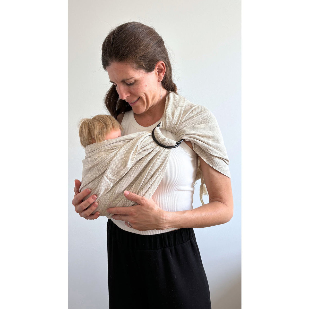 Håndvævet Baby Slynge - Rebozo Oscar Sand