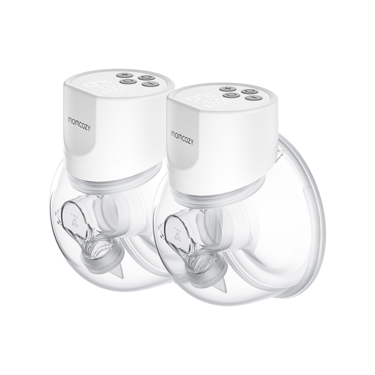 Momcozy S12 Pro dobbelt bærbar brystpumpe – hvid