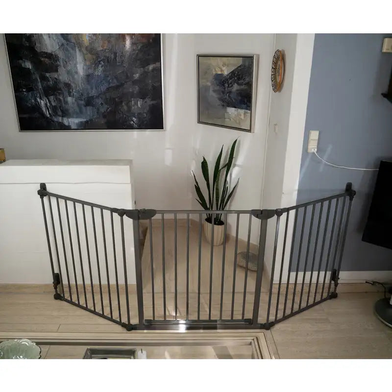 Safe & Care - Skruemonteret sikkerhedsgitter - 90-210 cm - GRÅ