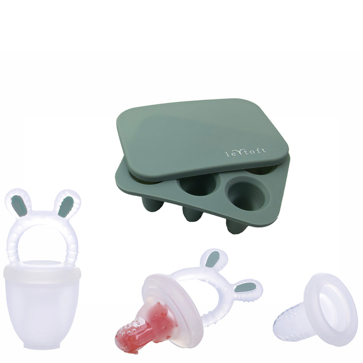 Frugtsut med mini fryseform  - Smokey Green