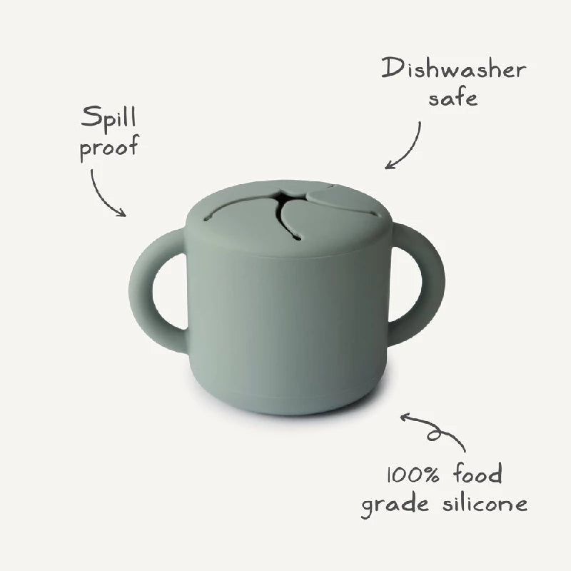 Mushie Snack Cup - powder blue