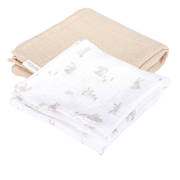 Little Dutch - Stofbleer 70x70 muslin - Baby Bunny / Beige