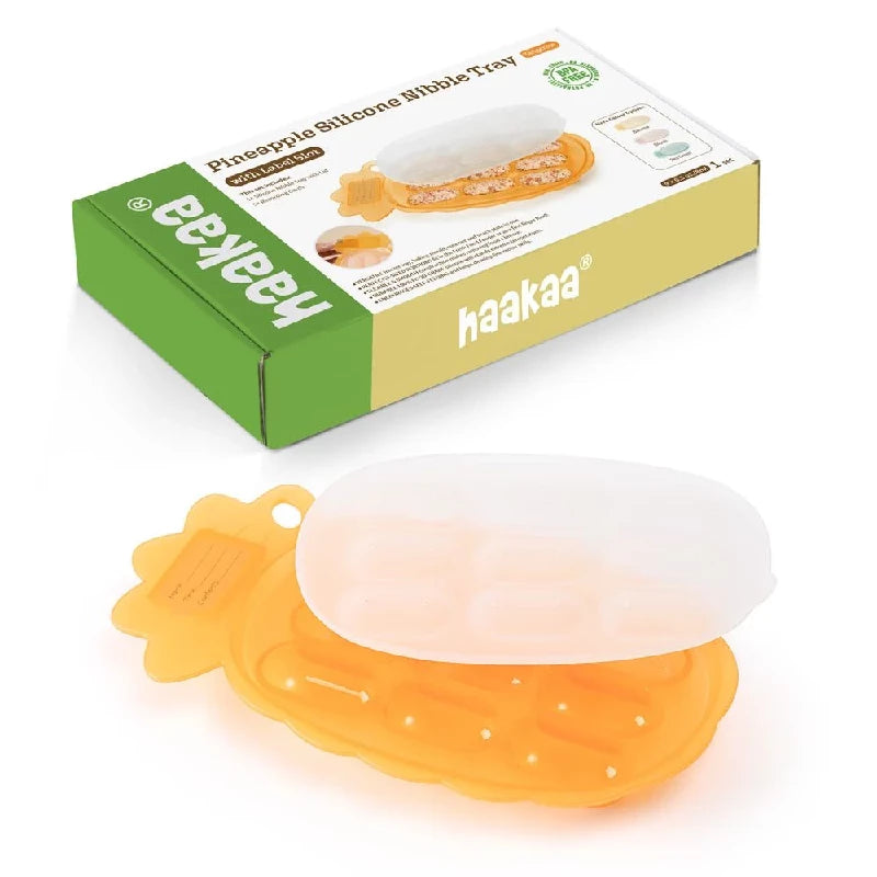 Haakaa Pineapple Frysebakke - Tangerine