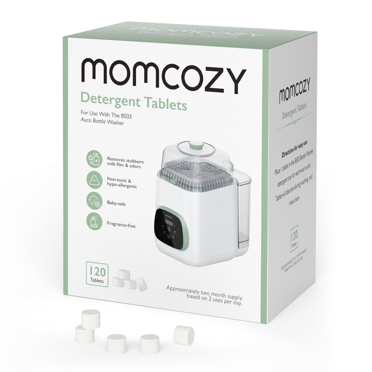 Momcozy opvasketablet til KleanPal Pro flaskerenser