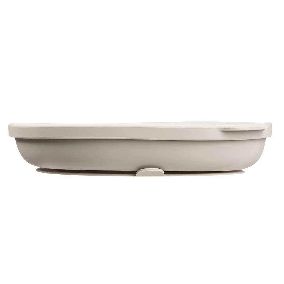 b.box Tallerken m/låg silikone - Beige